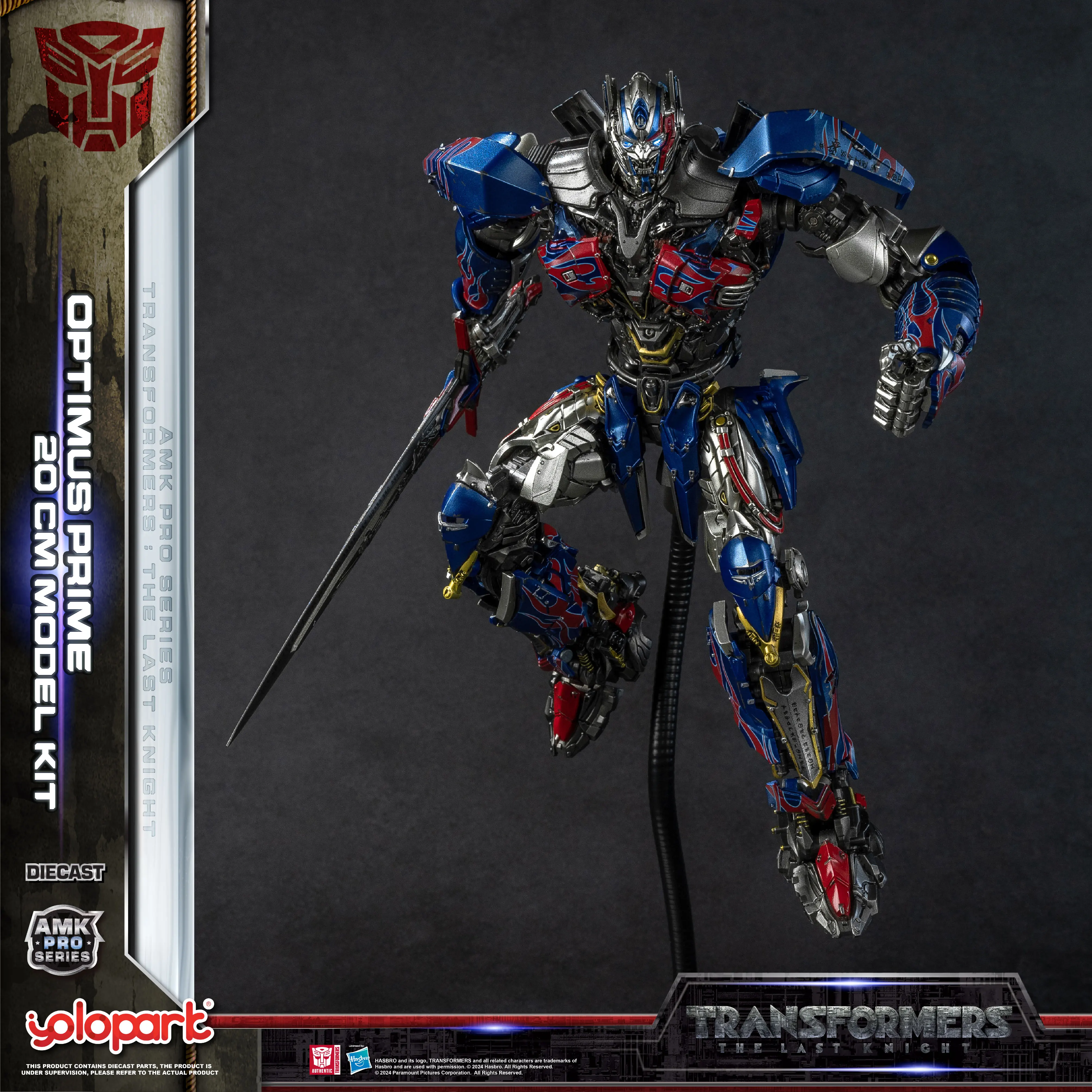 YOLOPARK Transformers Model: De Laatste Ridder AMK PRO Serie 20 cm Optimus Prime Model Kit Actiefiguren Speelgoed Voor Jongen mannen