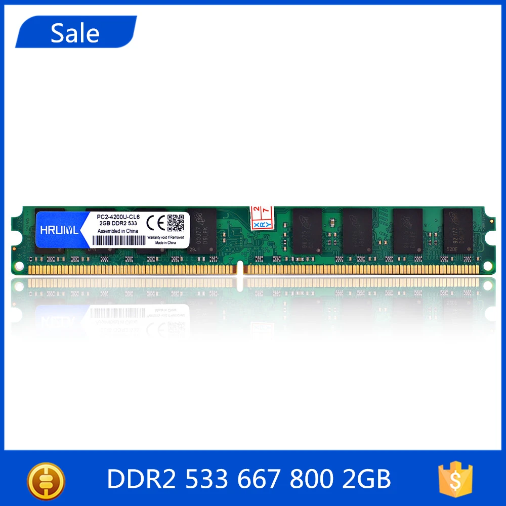 

HRUIYL 2gb DDR2 533 667 800 533mhz 667mhz 800mhz SO-DIMM RAM DDR2 2GB 2G Memory Ram Memoria for All Motherboard Desktop Computer