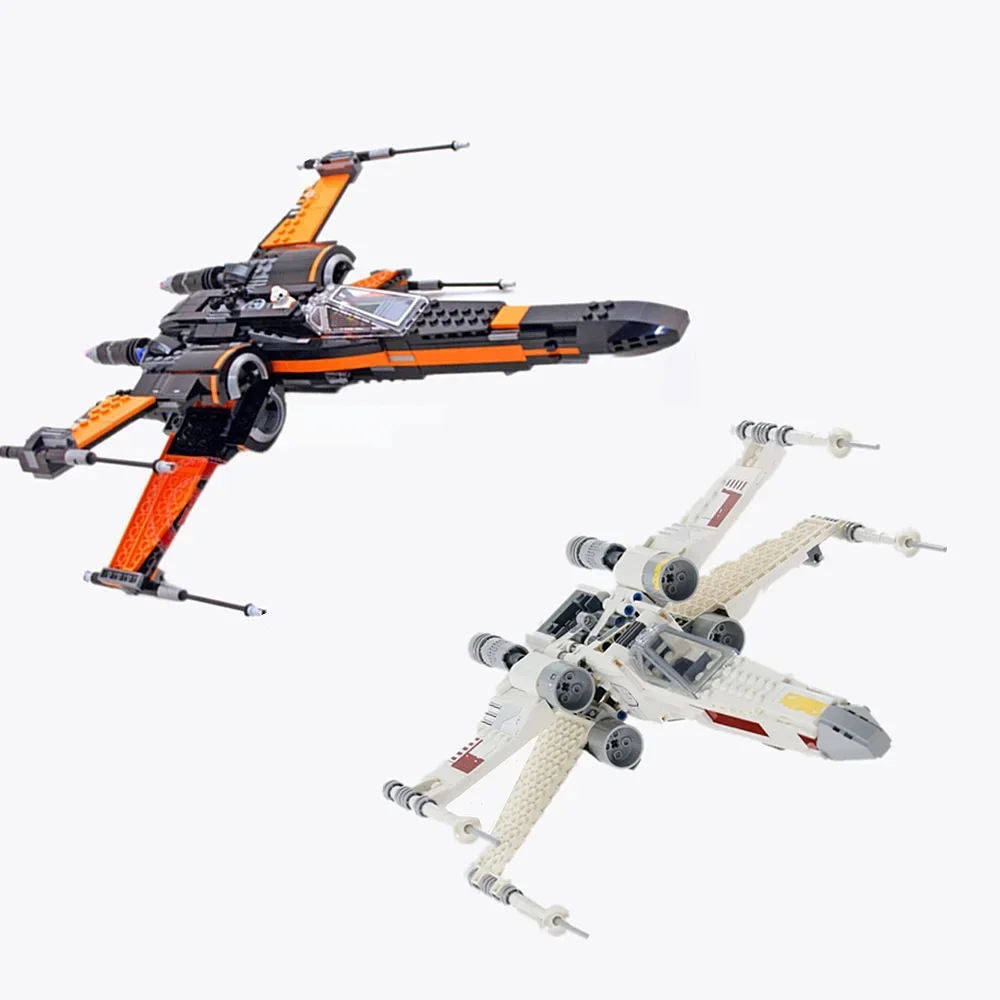 STAR WARS  75102 75301 Spaceship Fighters Galaxy-space-plane Aircraft Model Building Blocks Bricks Toys Birthday Christmas Gift