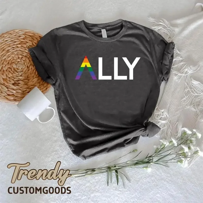 LGBTQ Ally T Shirt Pride Support Trans For Social Justice Equal Rights