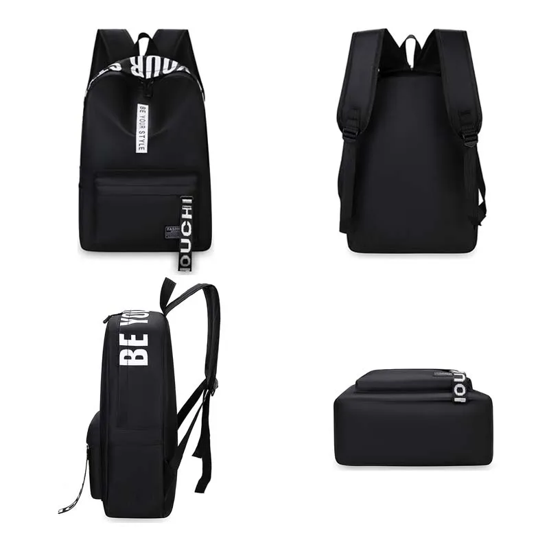 Lightweight Korean Version Student Backpack For Man Woman Oxford Solid Color Fashion Backpacks Simple Junior High School Bag Hot