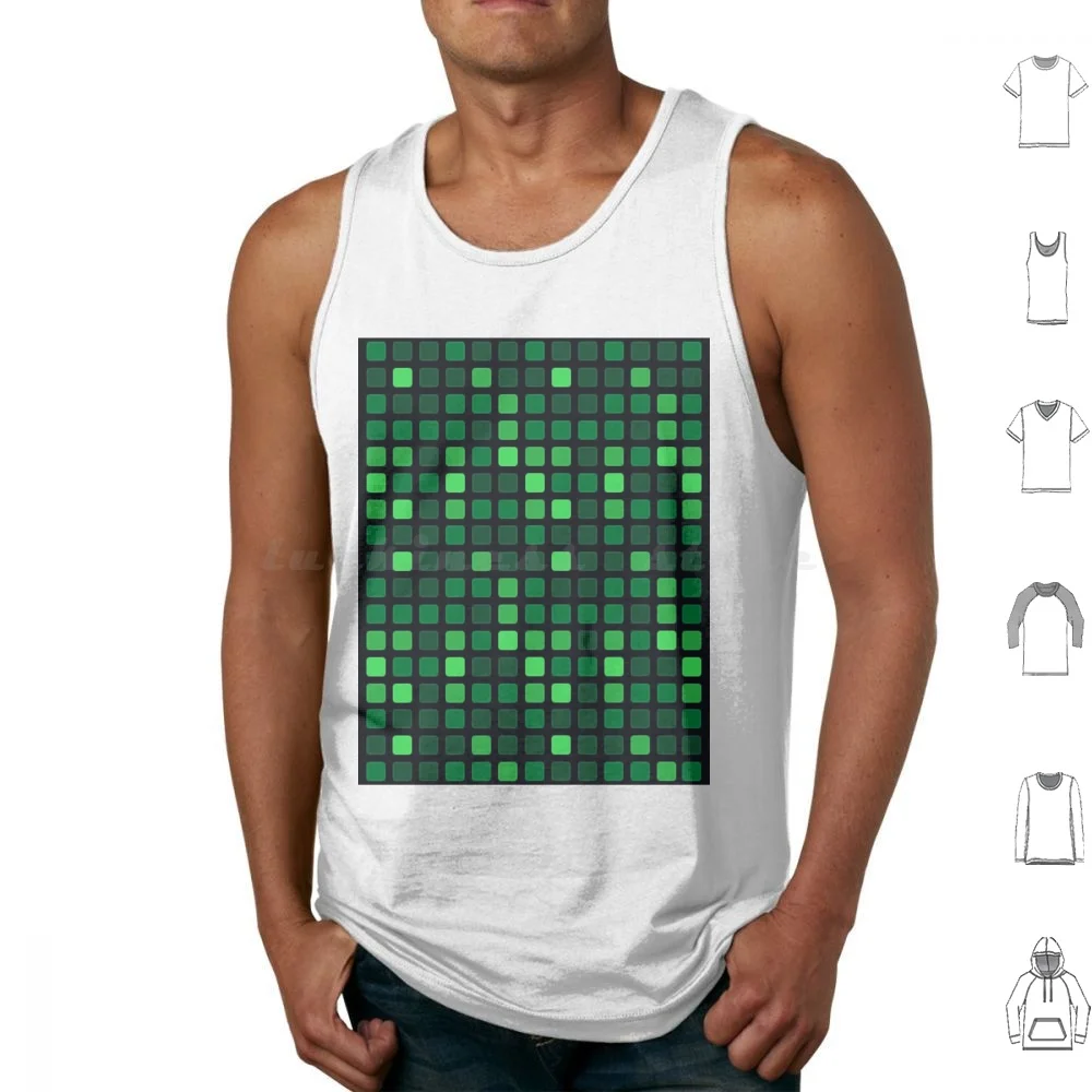 Github Contribution Streak Pattern Tank Tops Print Cotton Github Streak Programming Programmer Open Source Git Developer