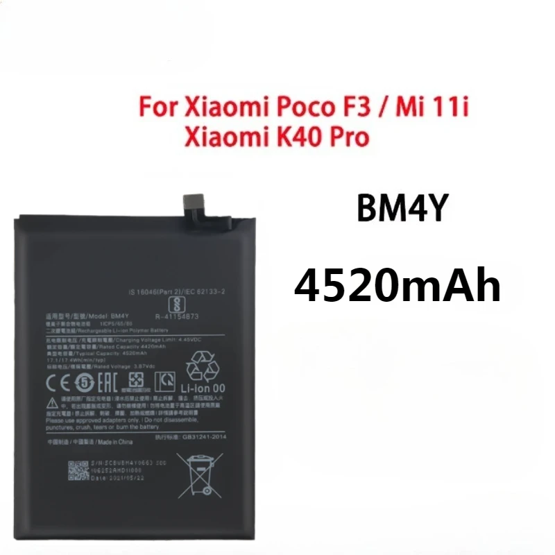 High Quality BM55 BM58 BM59 BM4F BM4Y BM3L BP42 Battery for Xiaomi Mi 11 11i 11T 8 9 10 Mix 4 Ultra SE Lite 5G Pro Batteries