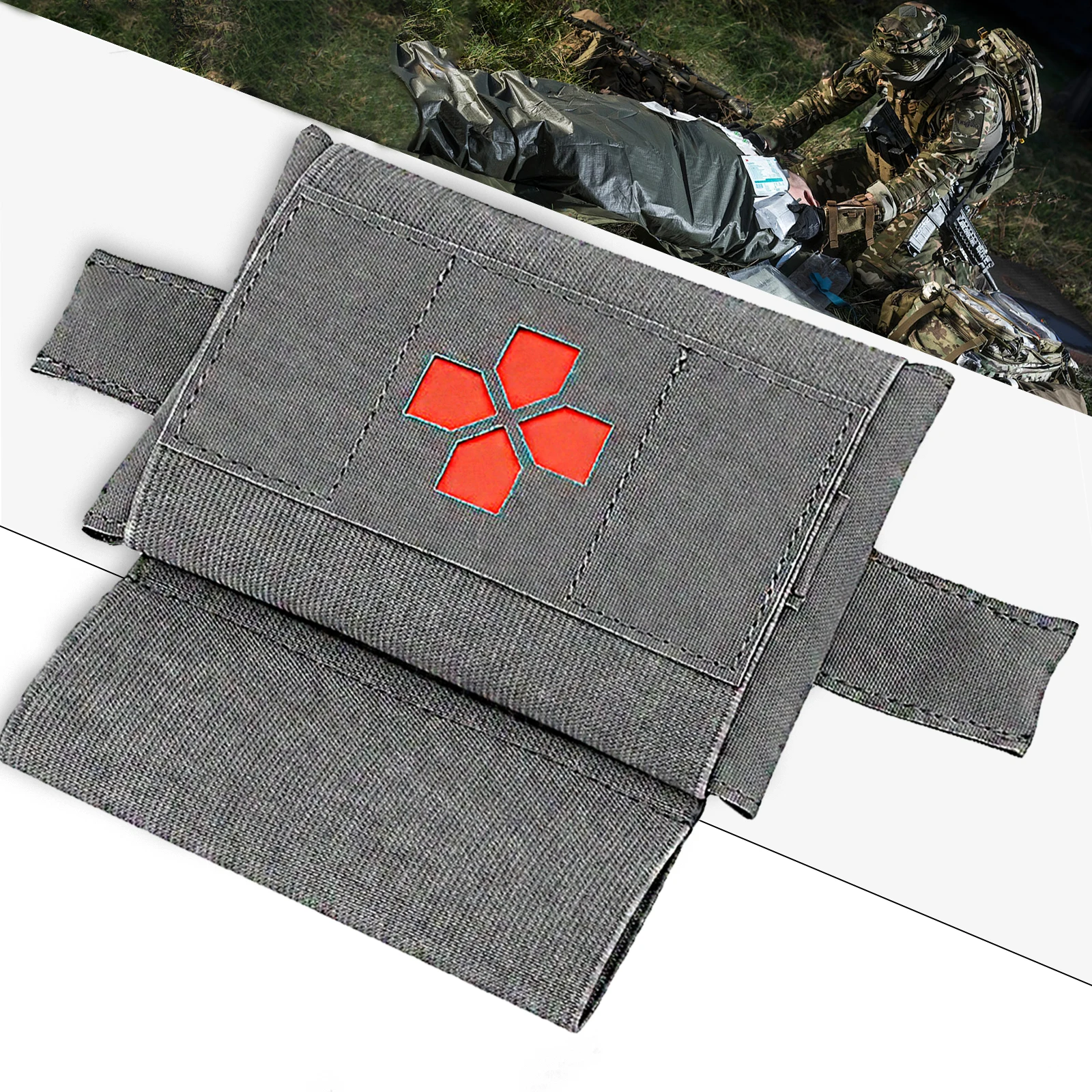 

Portable First Aid Kit tactical Tear-away IFAK trauma kit Emergency Kit with Molle System for Outdoor Hiking、 Home