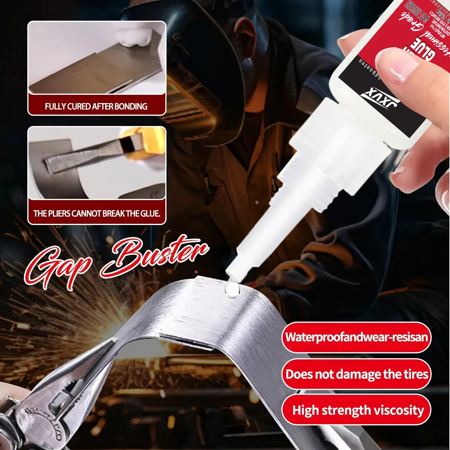502 Super Instant Adhesive for Repairing Metal, Plastic, and Wood  - 5S Quick-Drying Cyanoacrylate (20/50g)