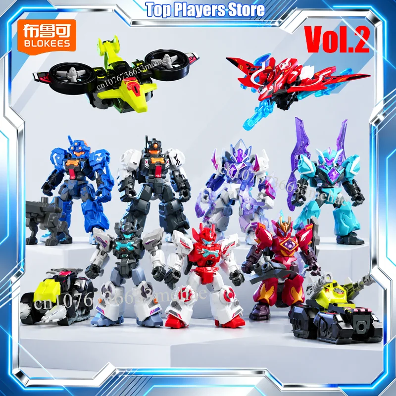 Genuine Blokees Astral Rally Blind Box Action Figure Defender Version V2 Toys Assembly Model Kit Building Block Robot Mecha Gift