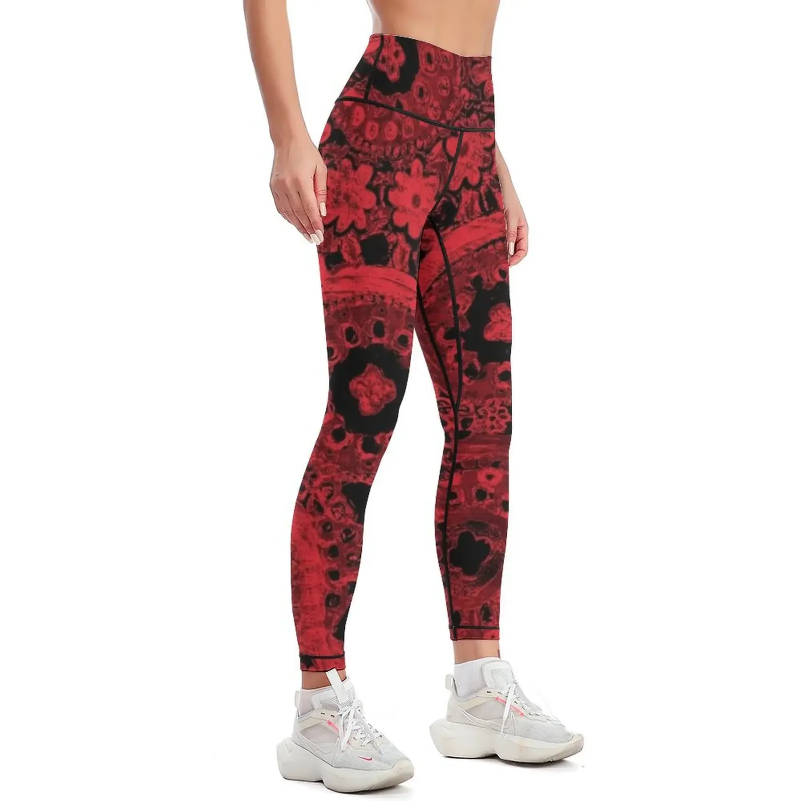 Doily Joy Mandala- Deep Roots Leggings Sports pants for legings for fitness Womens Leggings