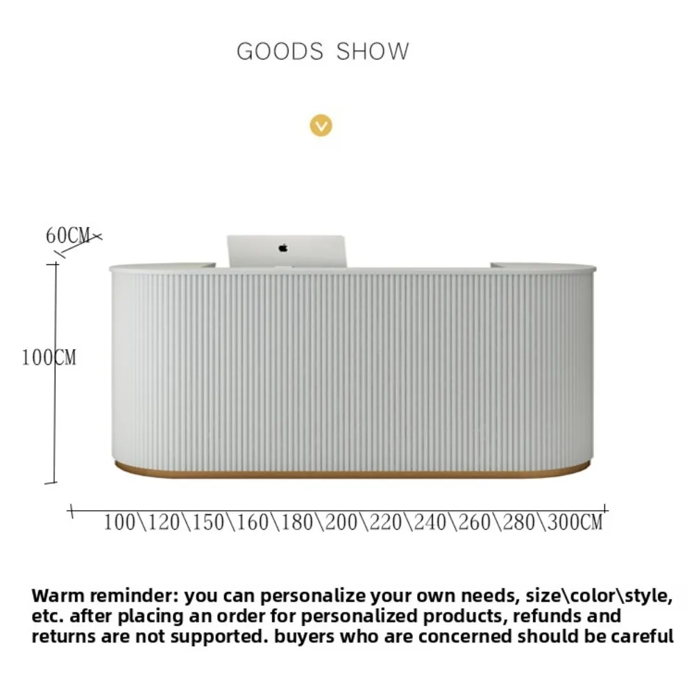 Foshan usine offre spéciale moderne pas cher blanc utilisé réception Salon de Salon bureaux de réception moderne en fibre de verre réception