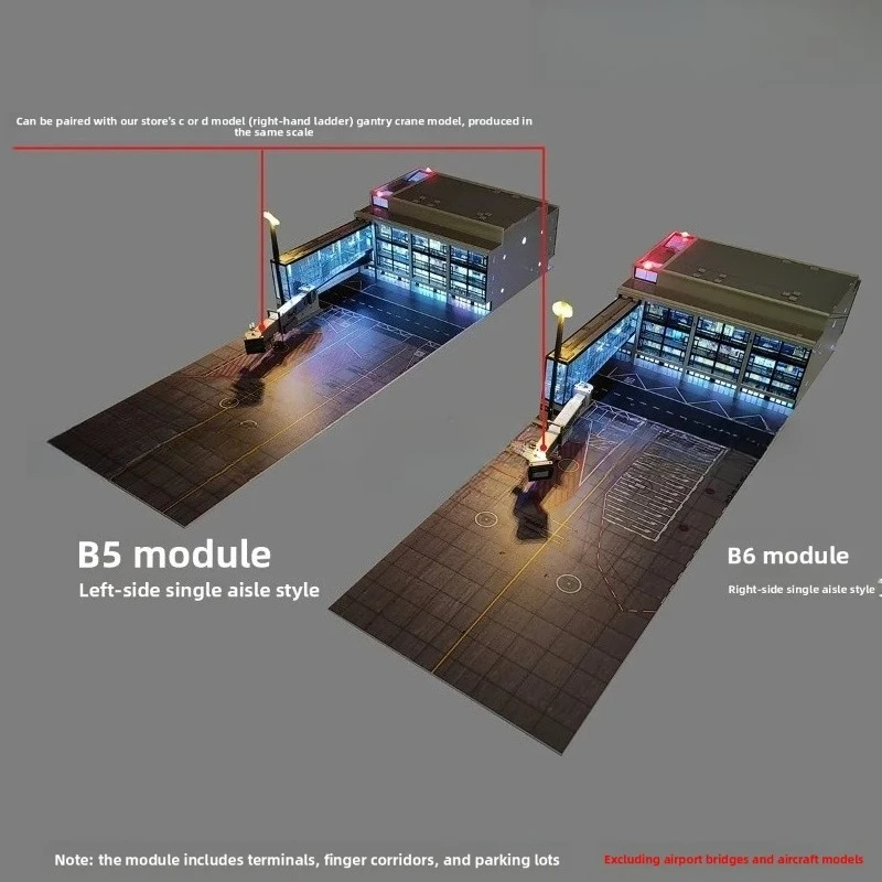 For 08 Hangar 1:200 Airport Module Terminal Apron Model with Lighting - view 3