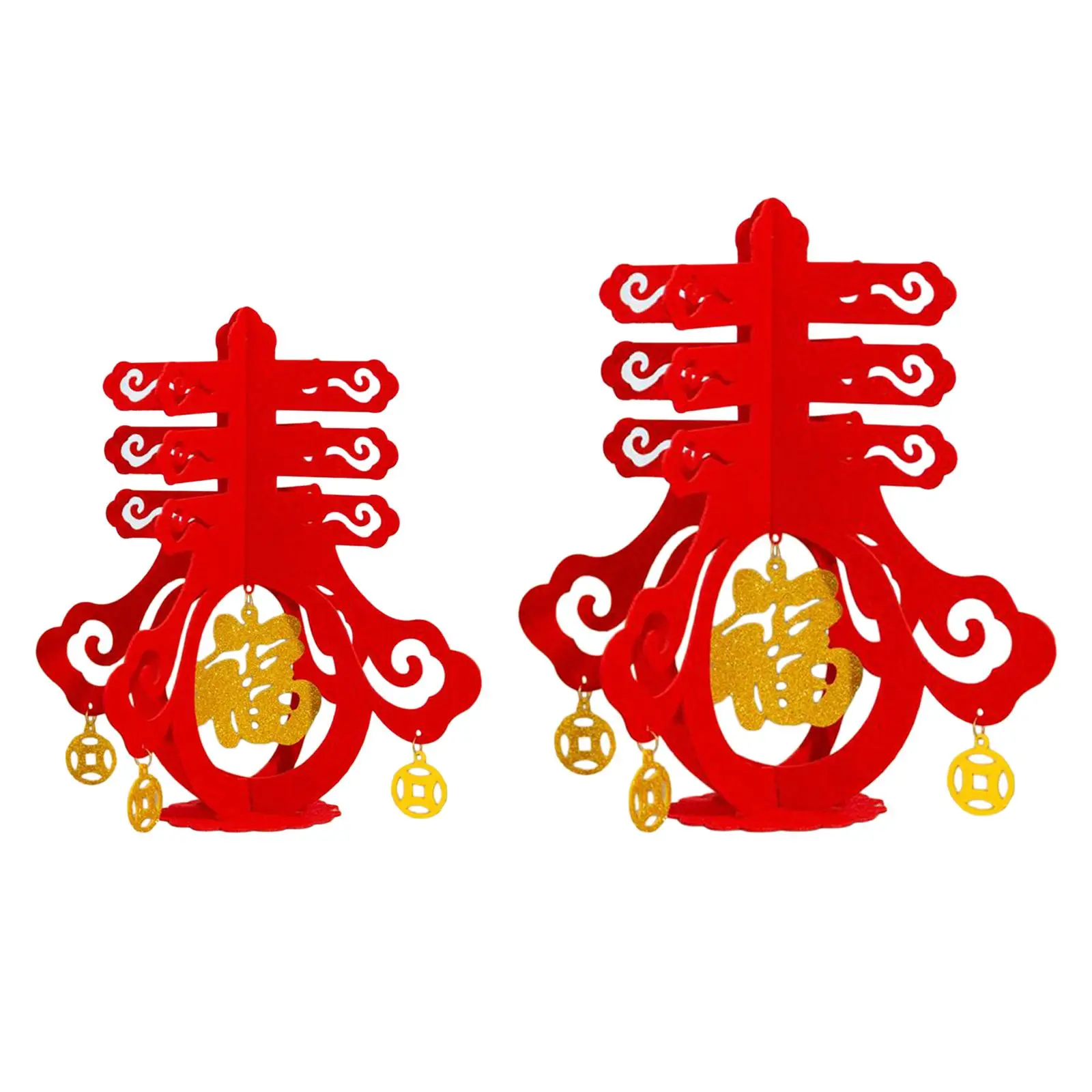 Adorno de personaje chino Chun con colgante Fu, decoraciones de Año Nuevo, Primavera