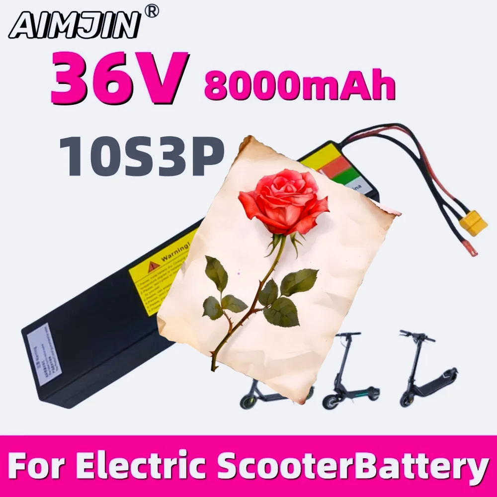 Suitable for KUGOO S1/S2/S3 Electric Scooters 10S3P 18650 Lithium-Ion Battery Pack 36V 8000mAH,