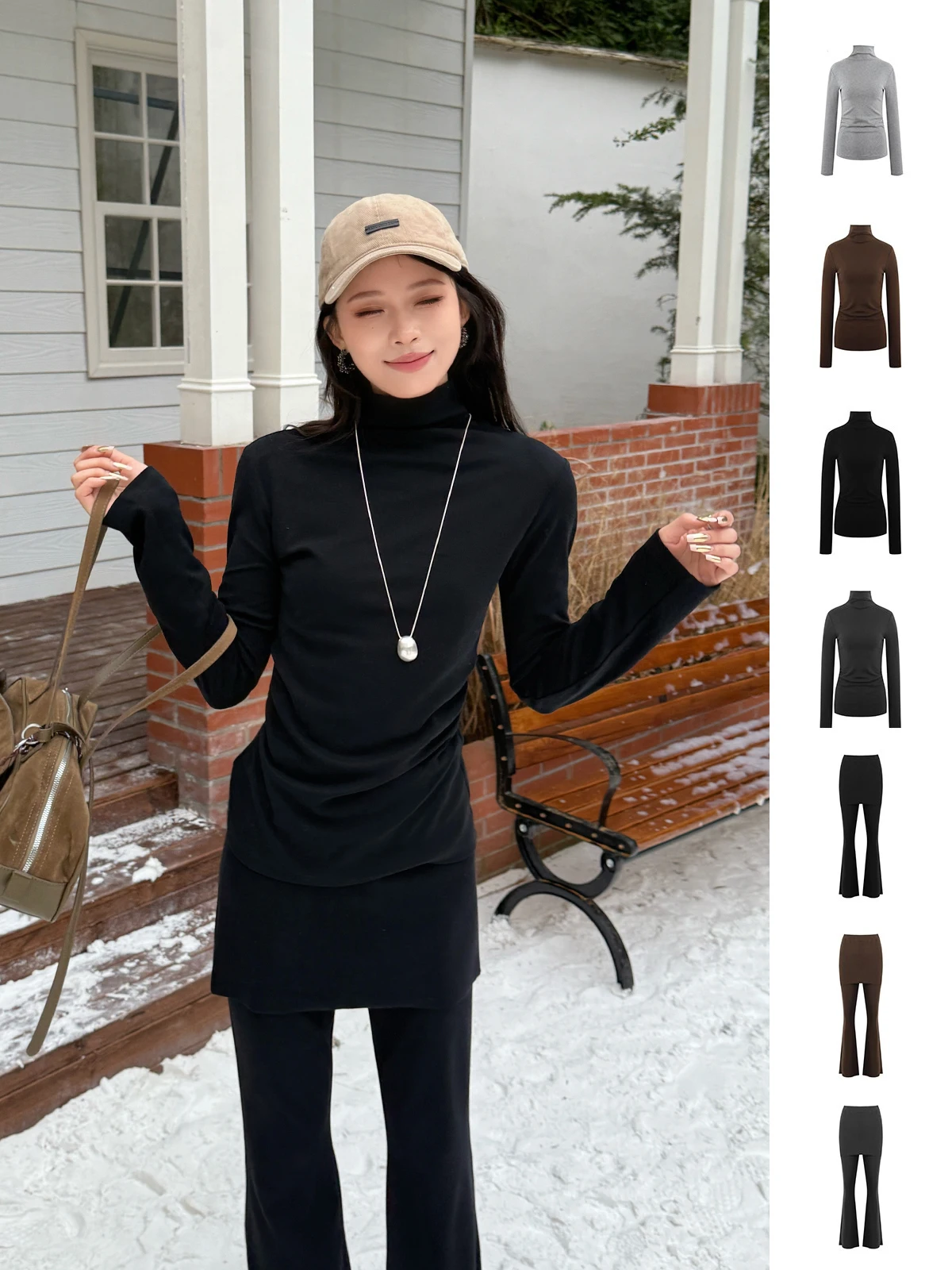 

Новая женская футболка с длинным рукавом и воротником, повседневная, для осени и зимы, стандартный крой