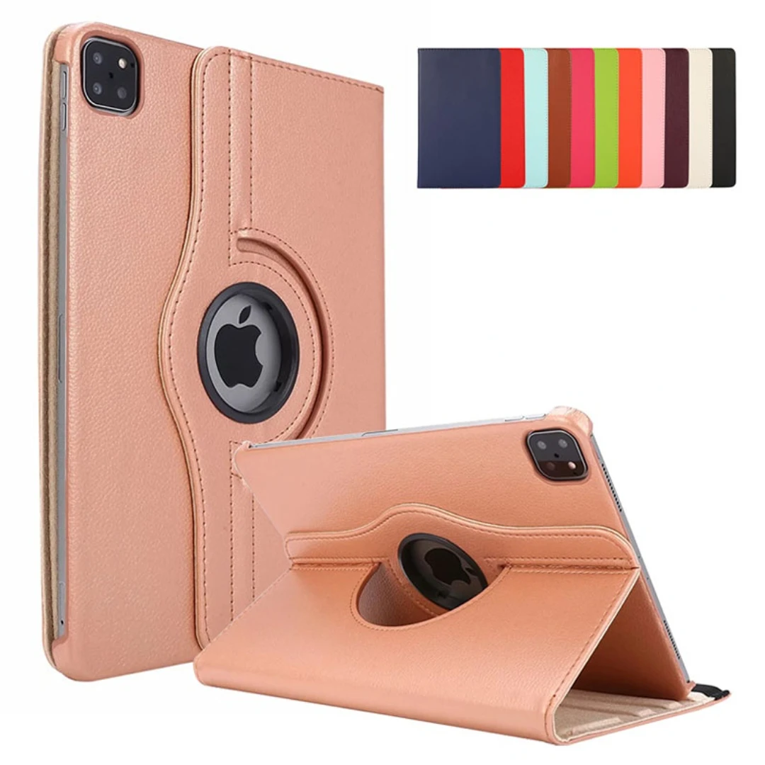 

100pcs Smart Cover PU Leather 360 Degree Rotation CaseFor iPad Mini4 5 6 7.9inch 7th 8th 9th 10.2inch Pro11 2022 Tablet