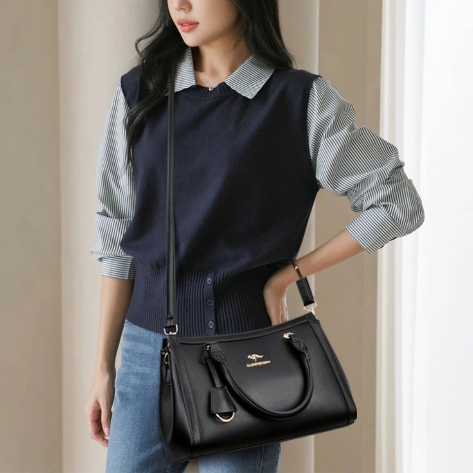 Kangaroo Brand Soft Pu Leather - огляд і ціна Leather Work Handbags For Women