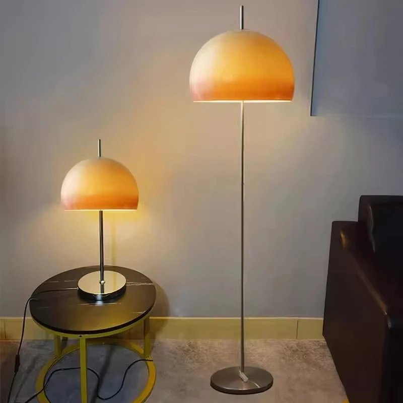 

Mushroom floor lamp glass antique living room study creative floor lamp