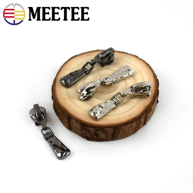 10/20Pcs Zipper Puller Head for 5# Nylon Metal Resin Zips Bag Pocket Zippers Slider Repair Kits Replacement Sewing Accessories