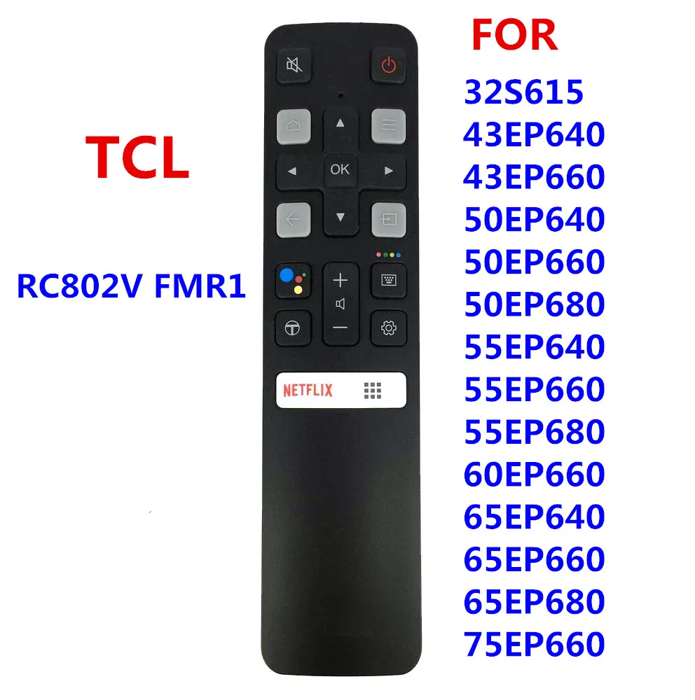 Smart Home Infrared TV Stick Compatible with Google Voice Function RC802V FMR1 RC802V FUR6 RC802V FNR1 for TCL Android 4K TV