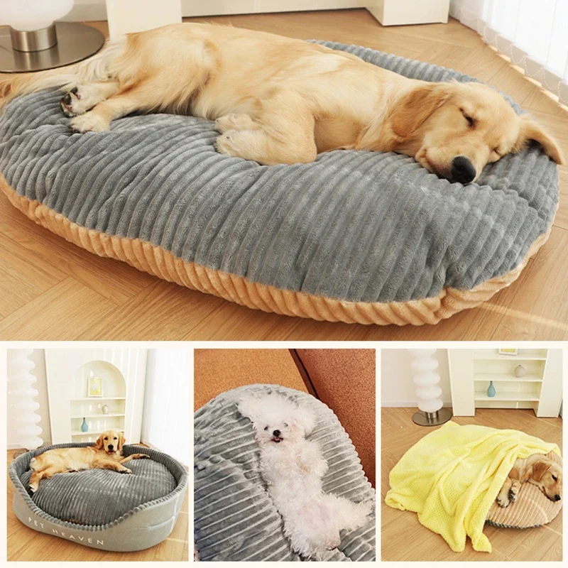 Dog Bed Soft Mattress For Small Medium Large Dogs Cats Bed Winter Warm Sleeping Floor Mats For Dogs Pet Beds