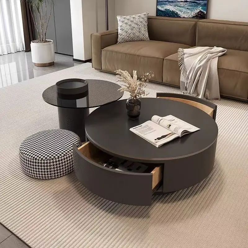 Nordic Stainless Vintage Coffee Table Modern Funky With Drawers Coffee Table Mainstays Center Stolik Kawowy Nesting Furniture