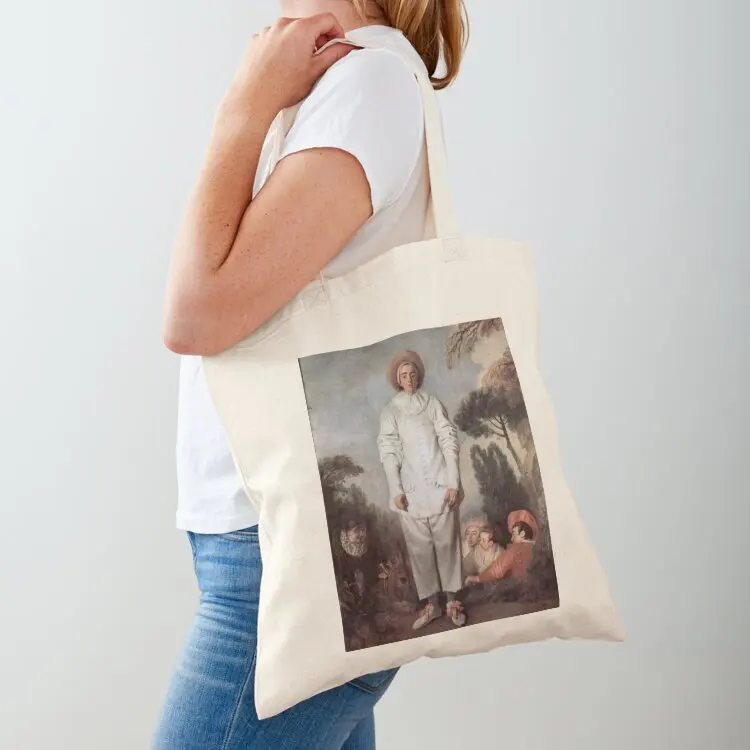 

Pierrot (Watteau) Tote Bag reusable shopping bag female bag tote men Women's bags