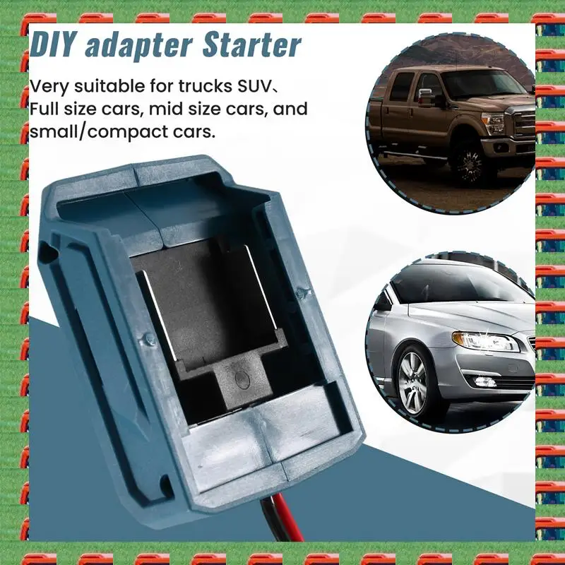 

ABMO Car Emergency Power DIY Adapter Automotive Igniter Jump Starter For 18V Li- Battery