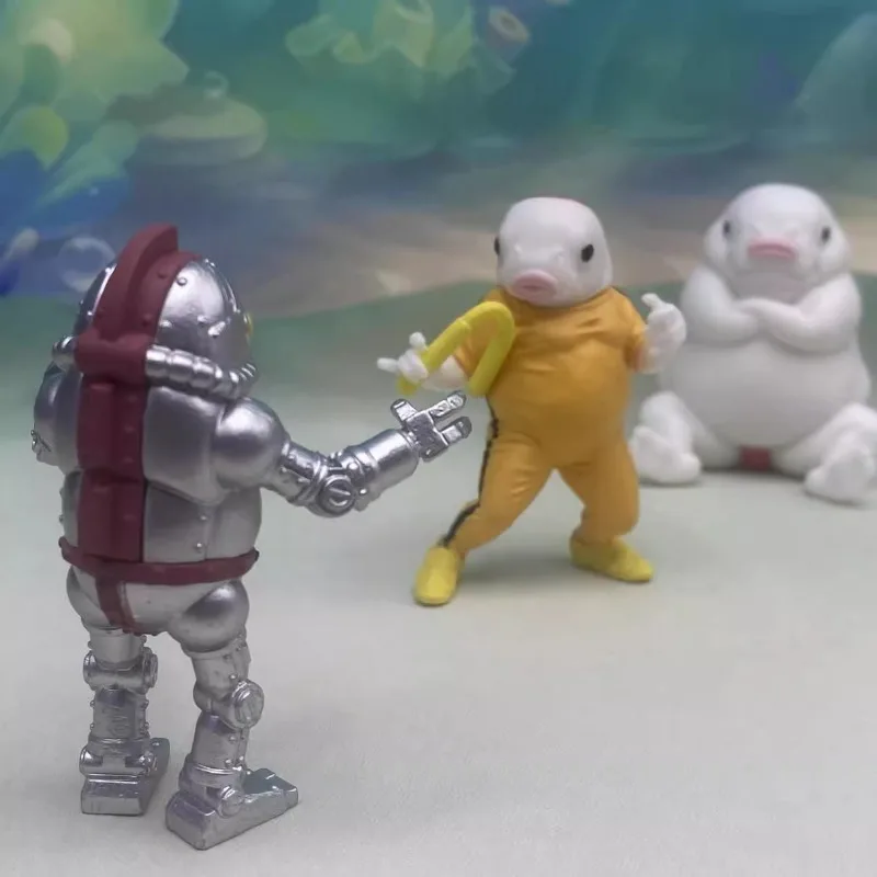 YELL Gashapon Capsule Speelgoed Karper Mensen Kung Fu Lelijke Vis Actiefiguren Model Speelgoed Collectible Tafelornamenten Kinderen Geschenken