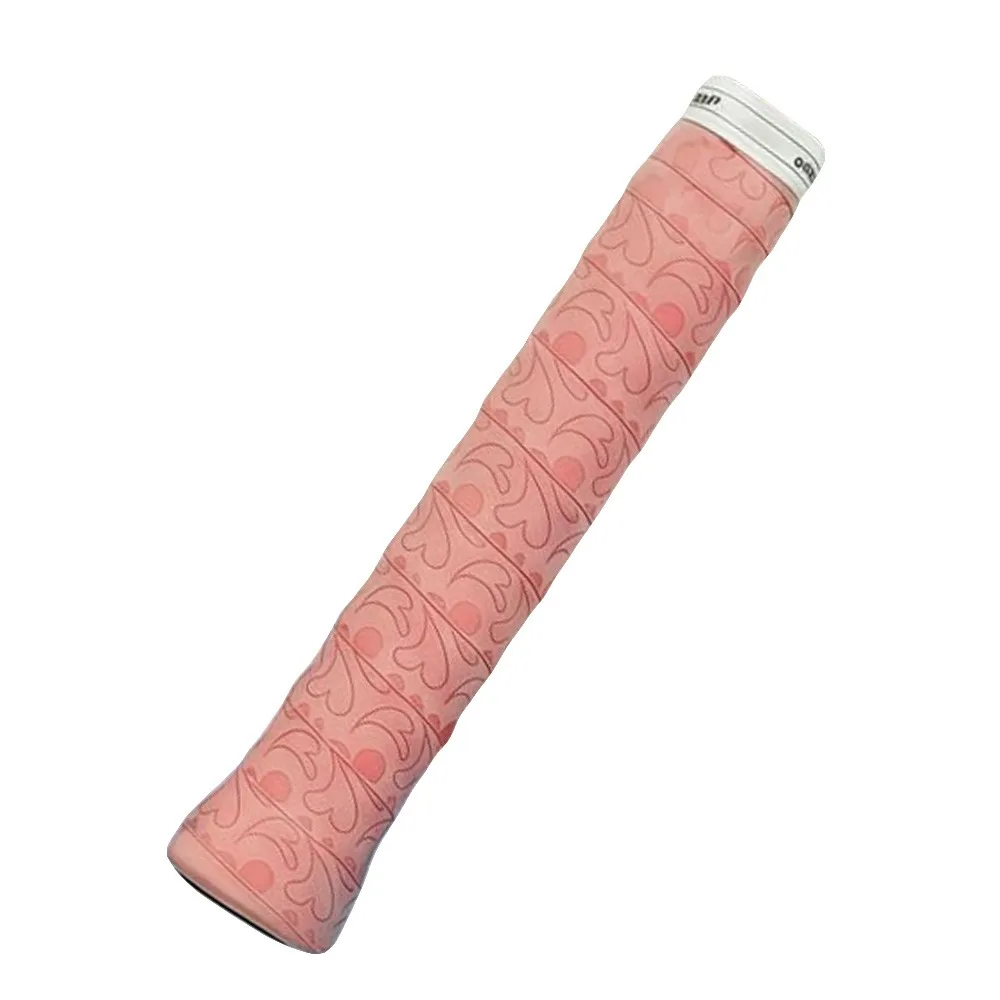 

5pcs PU Badminton Handle Wrap Tape Sweat-absorbent Love Patterned Winding Strap Breathable Design Shock-Absorbing