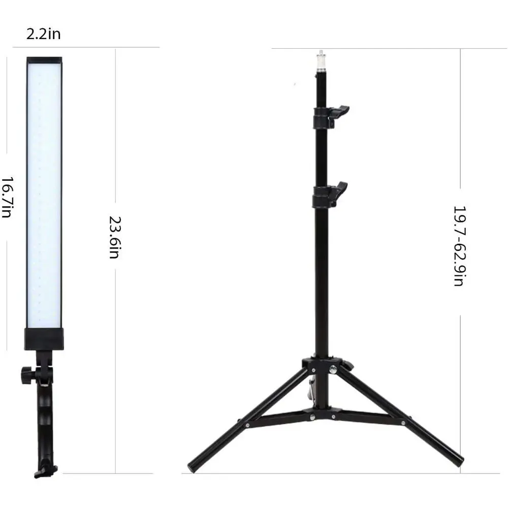 180 LED Light Photography Studio LED Lighting Kit Adjustable Light with Light Stand Tripod Photographic Video ill Light