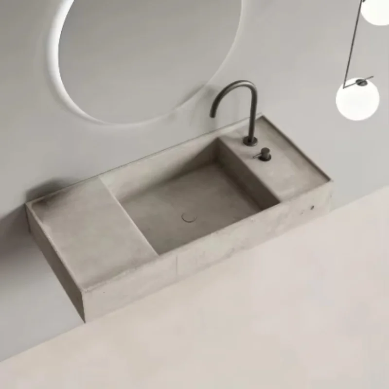 Multi-color bathroom washbasin Customized acrylic artificial stone single basin washbasin