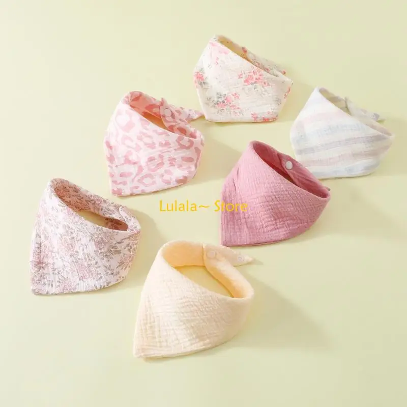 

Y4QA Breathable Cotton Bib Burp Cloths Nursing Bib Feeding Bib for Infant Toddlers