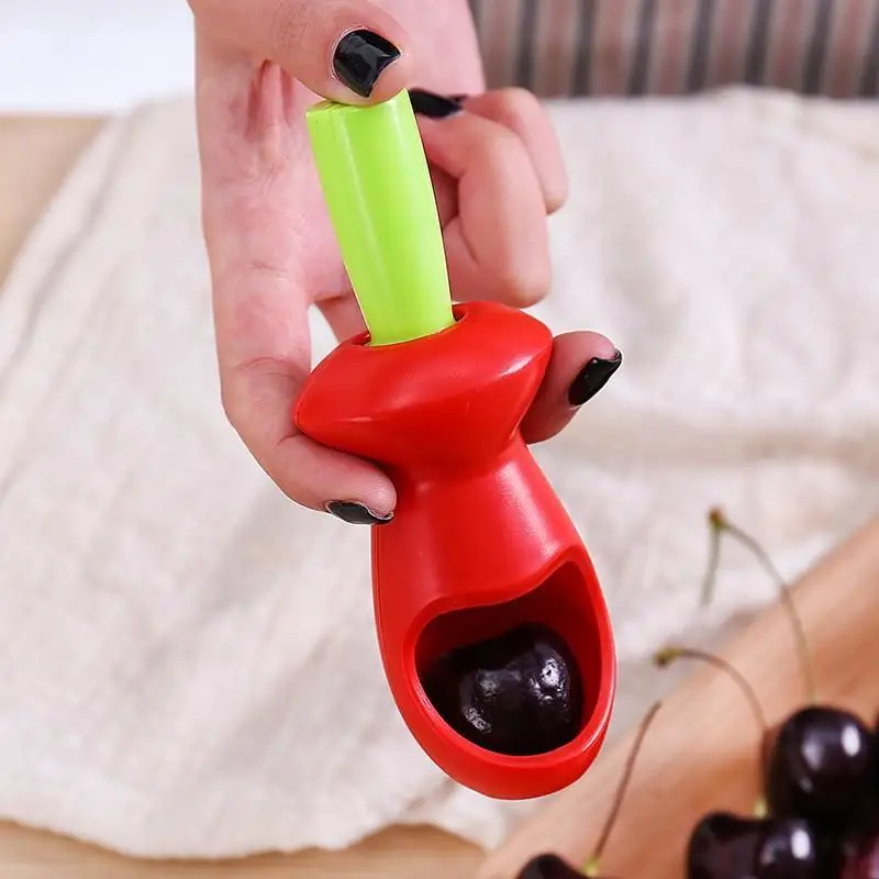 Portable Kitchen Tool 1pc Cherry Seed Remover Cherry Pitter Non Slip Grip For Home Baking Jam Making Fresh Fruit Processing