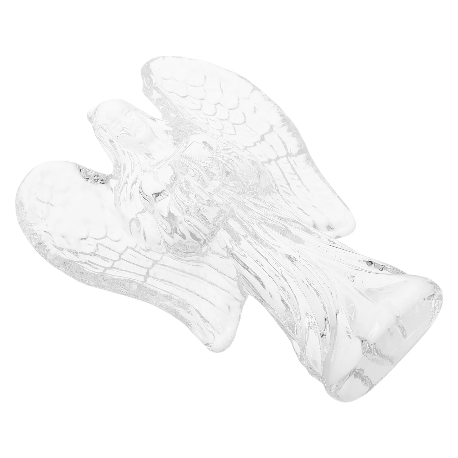 

Crystal Angel Statue Home Decor Ornament Serene Cross Holding Figure Exquisite Craftsmanship Mother's Day Gift Idea