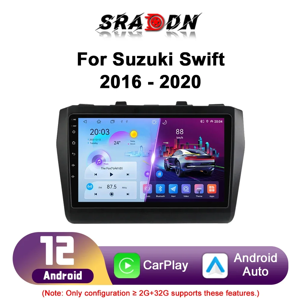 

For Suzuki Swift 2016-2020 Car Radio Android Automotive Multimedia Video Player Navigation GPS Carplay Touch Screen Auto Stereo