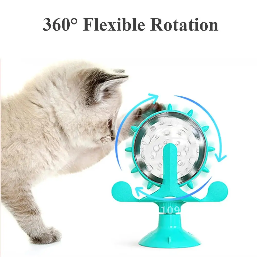 

Treat Cat Slow Feeder Rotatable Funny Dog Food Leakage Toy Dog Interactive Dispensing Strong Cup Snack Pet Puzzle Suction Toy