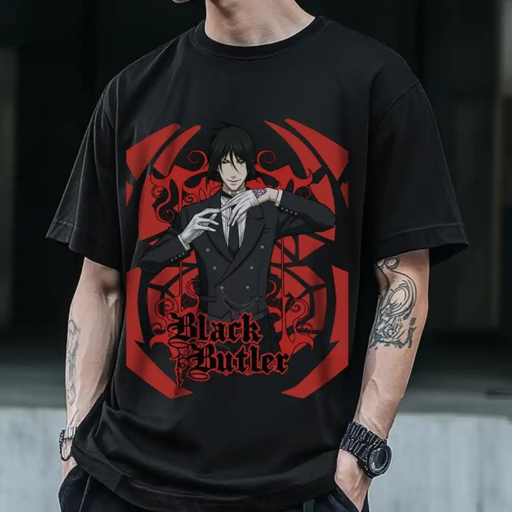 Black Butler Shirt, Anime T-shirt, Anime Sweatshirt, Manga Cotton Tee, Unisex T-shirt, Anime Gift, Japanese Anime Tee