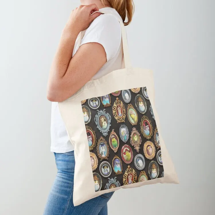 

Budgies in Hats Tote Bag Women's beach bags Big bag Candy bags custom canvas bag