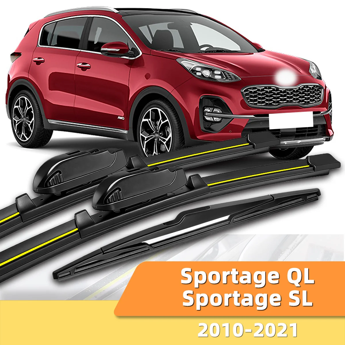 

Suitable For KIA Sportage QL/SL 2010-2021 Front And Rear Windshield Wipers Durable Accessories For Car Windshields2012 2016 2018