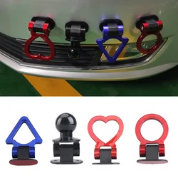 Multi-colored Car Trailer Hooks Sticker Decoration Car Rear Front Affix Trailer Racing Ring Vehicle Towing Hook With Wrenches