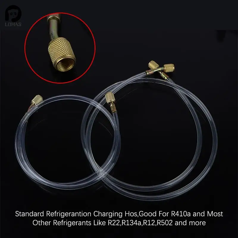 1/1.5M Air Conditioning Fluoride Hose Add Fluoride Tube Transparent Tool Parts Air Conditioning Fluorine Refrigerant Repair Tool