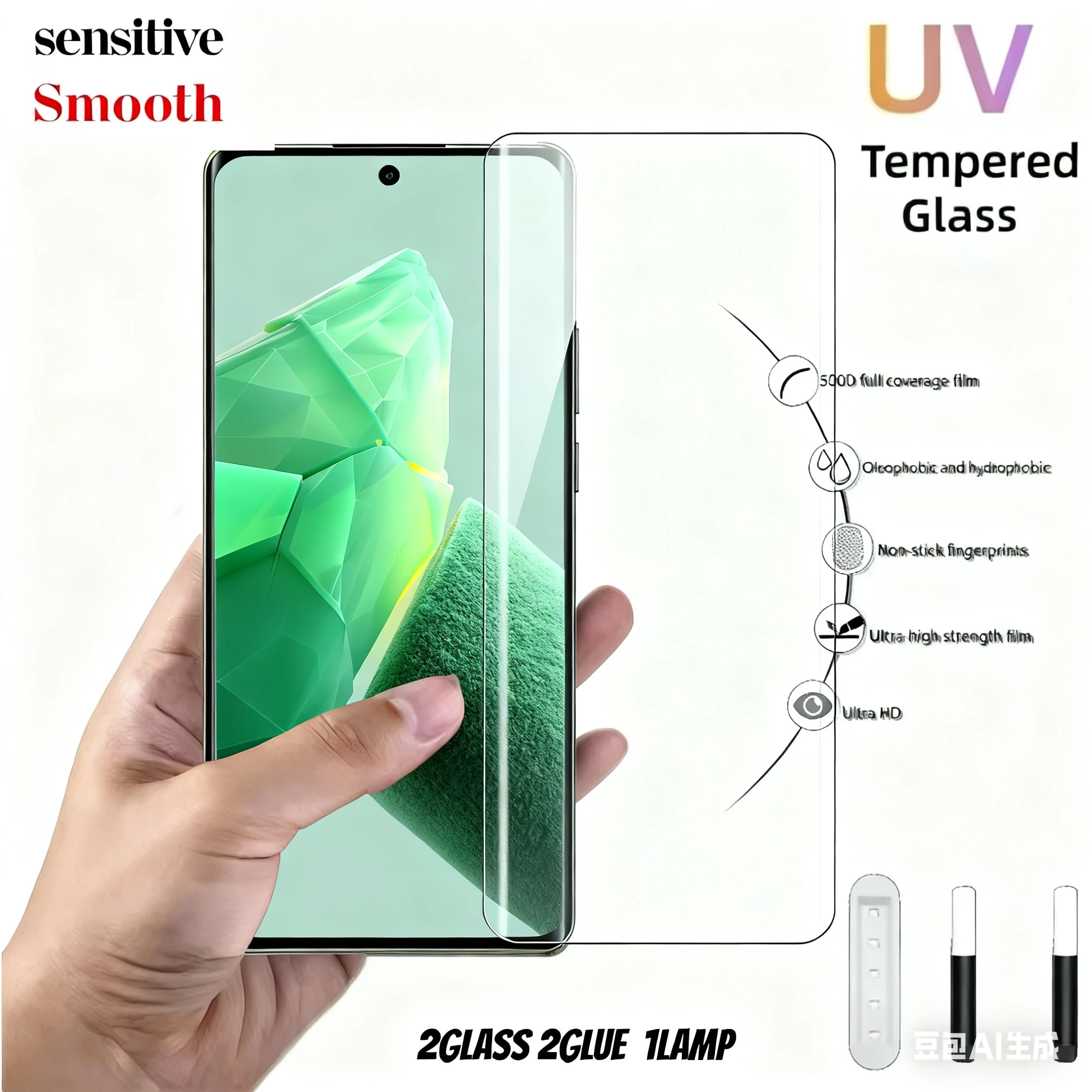 2Pcs UV Tempered Glass For Realme GT 8 7 Pro Racin GT 6 T GT Neo 6 SE Screen Protector For Realme 15 Lite 14 12 11 10 Pro Plus