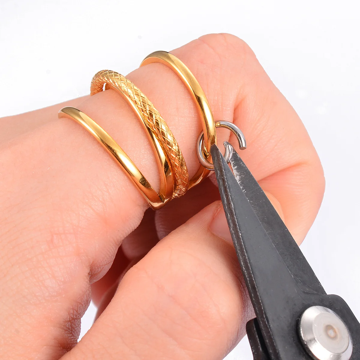 Edelstahl Offene Ösen O-Ring Durchmesser 3mm 4mm 5mm 6mm 8mm 9mm 10mm für Schmuckherstellung – Detail 2