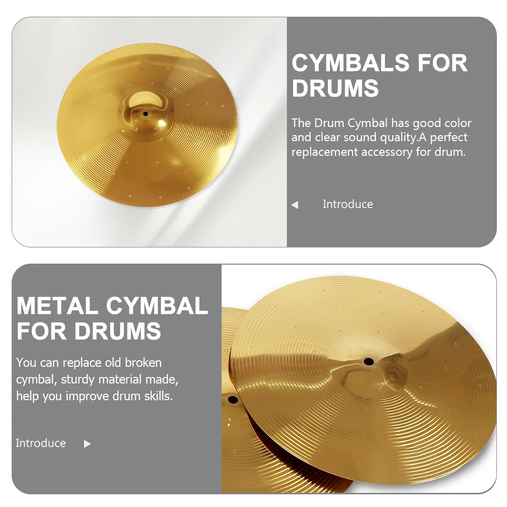 Drum Cymbals Jazz Crash Electronic Drums Musical Instrument Accessories Professional Replace Splash