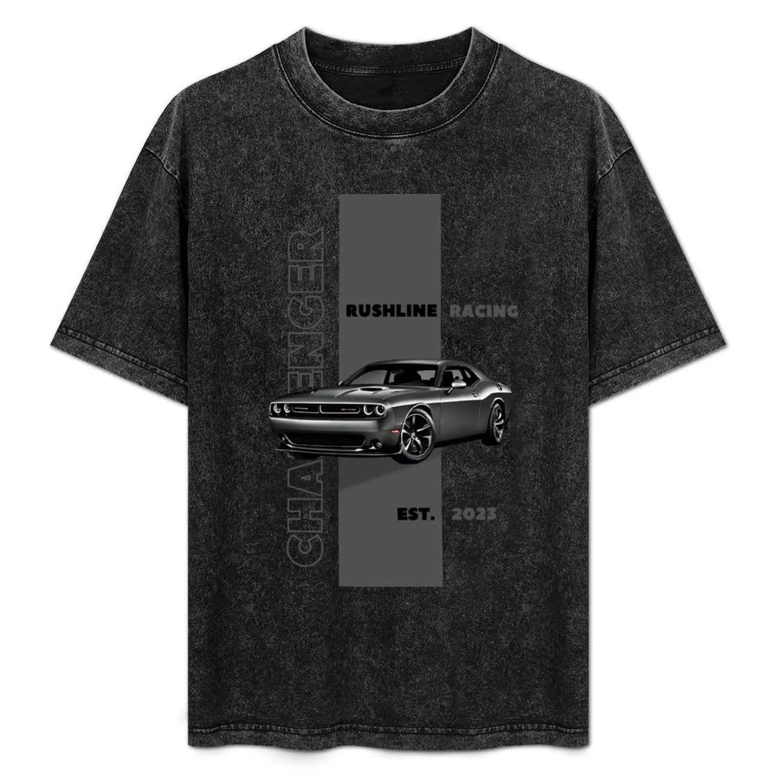 Rushline Racing: Challenger-Inspired Design T-Shirt rapper graphic tees cute tops aesthetic clothes mens graphic t-shirts anime