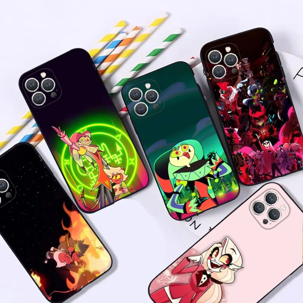 

Hazbin H-Hotel Possum Phone Case For iPhone 16,15,14,13,12,Pro,Max,11,7,8,Plus,XR,XS Max Shockproof Silicone Soft Shell