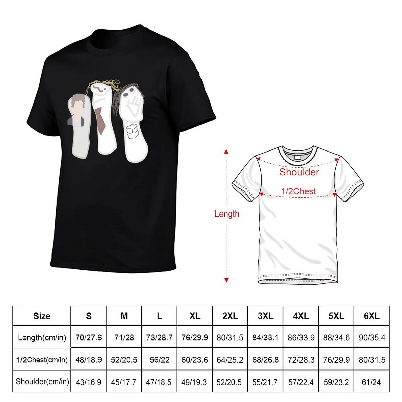 Workaholics Sock Puppets T-Shirt Casual Trendy Short Sleeve T-Shirt