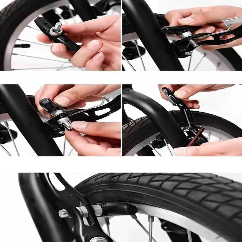 Silent Bicycle V Brake Pads Shoes Wear Resistant Replacement Brake Blocks for Mountain Bike Fixed Gear Cycling Accessories