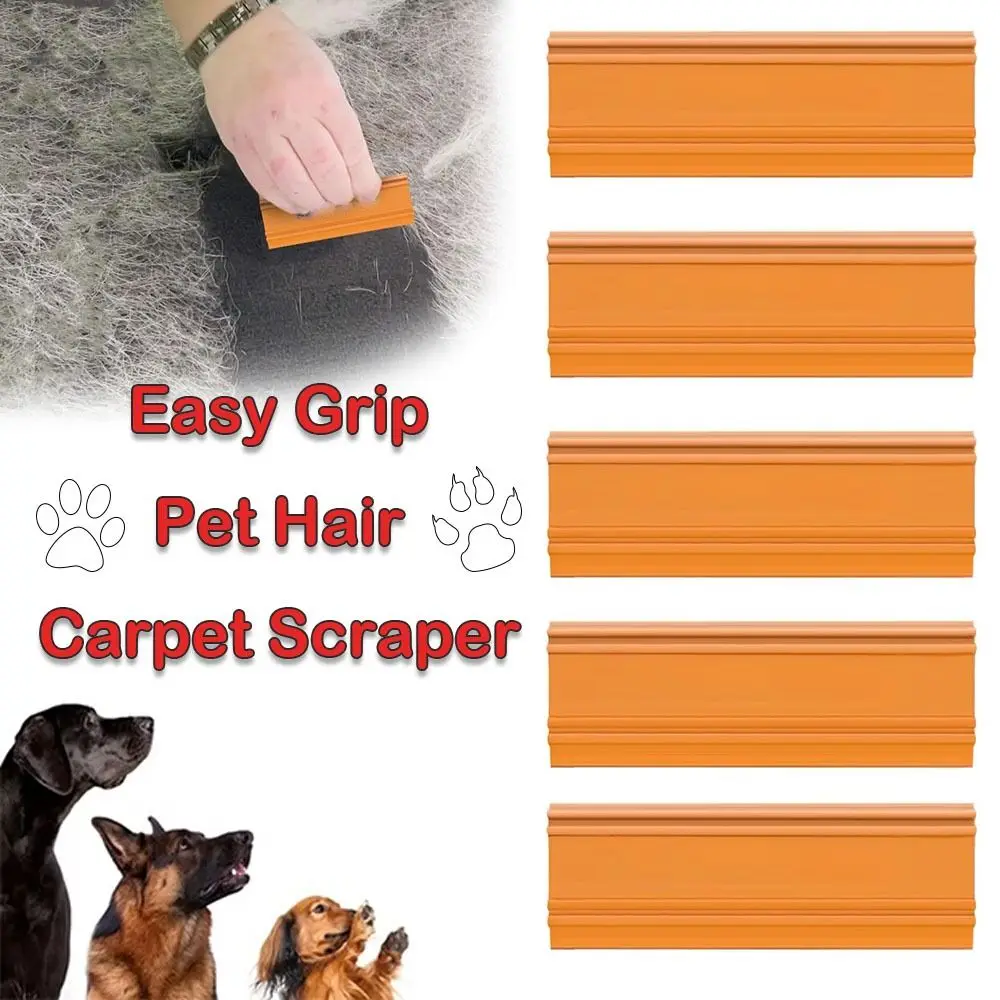 Pet Hair Remover Easy Grip Pet Hair Carpet Scraper Pet Hair Removal Tool Dog Cat Hair Remover Couch Home Supplies - Detail 1