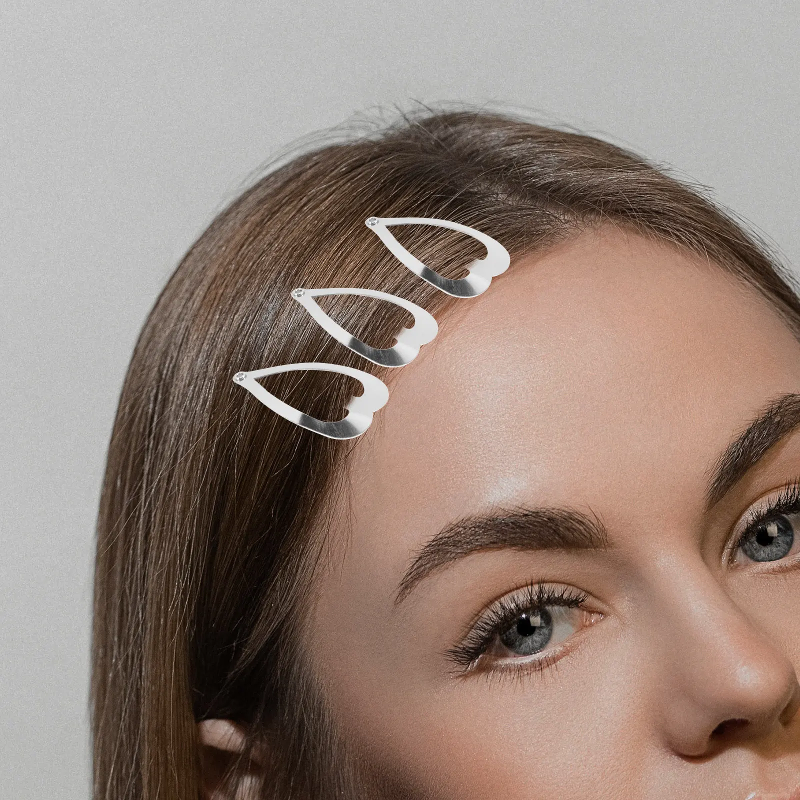 

100 шт. заколок для волос в форме сердца, милые аксессуары для волос, элегантные заколки-сердечки для женщин, для укладки и разделения прядей