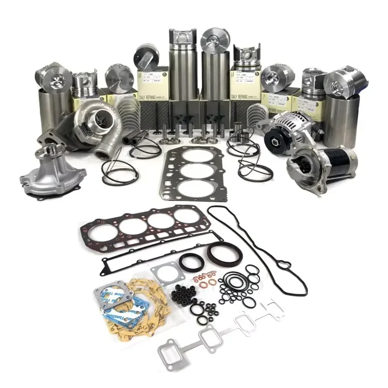 for Yanmar 3TNV82 3D84-1 3D84-2 3D84-3 3TNE84 Engine Rebuild Kit Cylinder Liner Piston Ring Gasket Set Replacement Parts