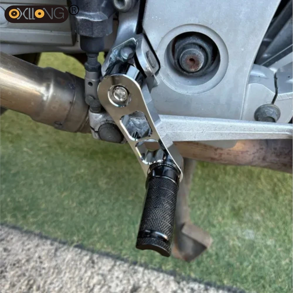 Universal Motorcycle Adjustable Passenger Footpegs Mount Kit Highway Pegs Male Mount Foot Peg Clamp Support Extensions Bracket